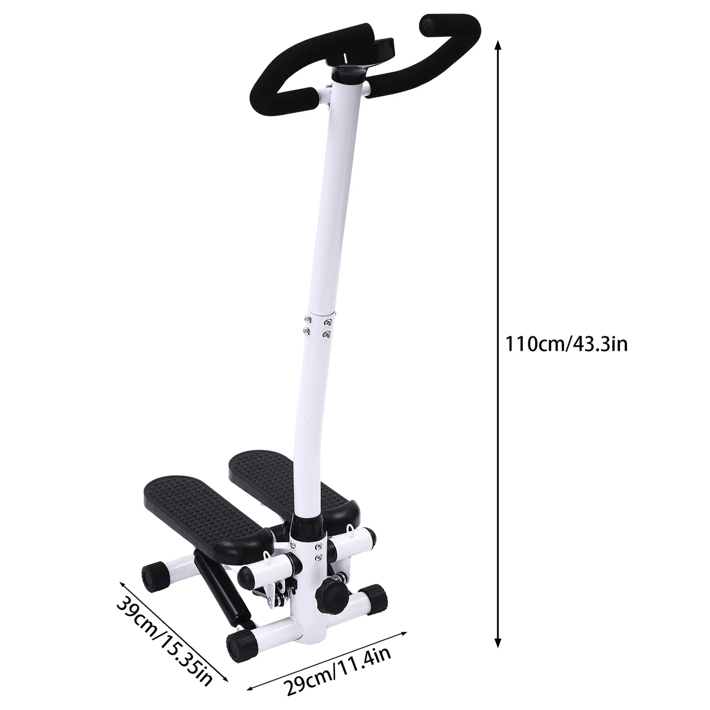Mini Stepper avec poignée Machine d'entraînement Fitness Corde à tirer Exercice noir dimension - sport vitals