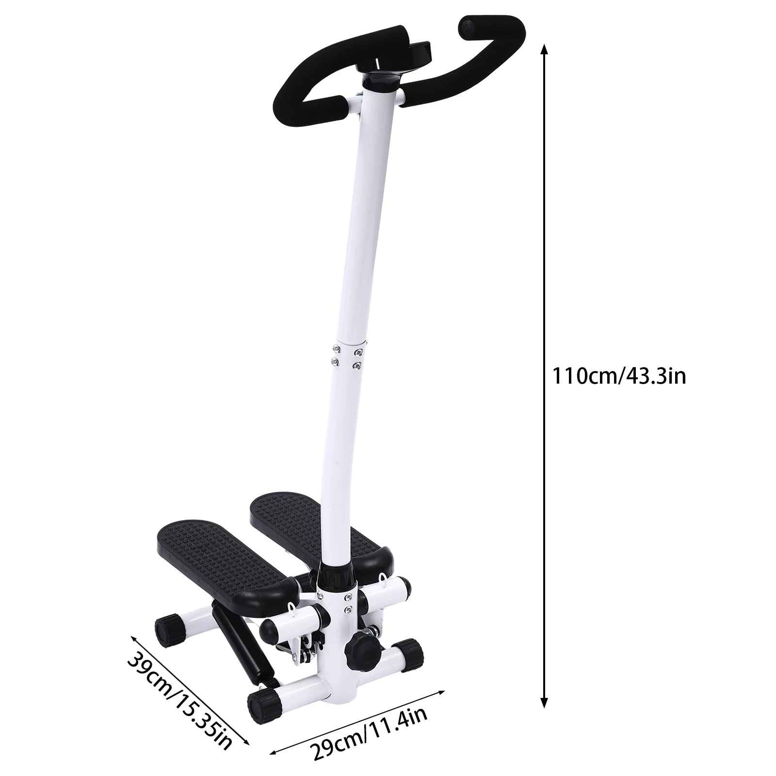 Mini Stepper avec poignée Machine d'entraînement Fitness Corde à tirer Exercice noir dimension - sport vitals