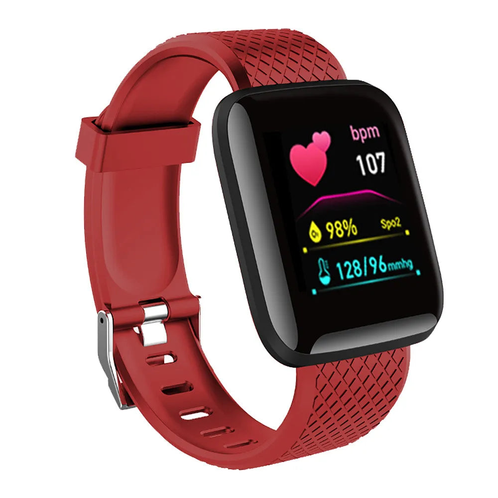 Montre connectée rouge - sport vitals