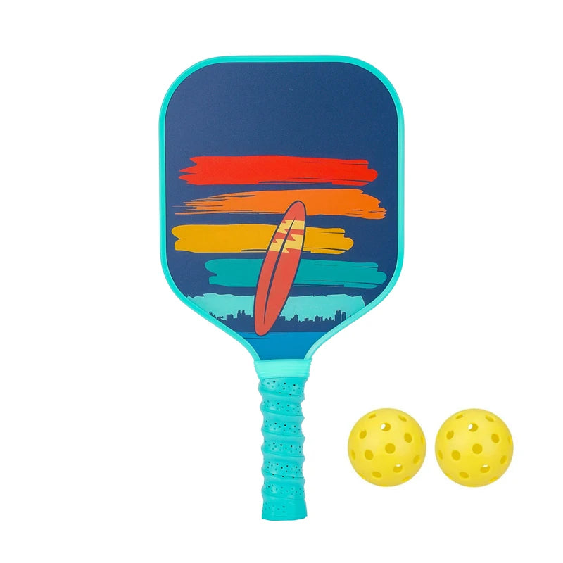 Raquette Pickleball Enfant -image planche de surf - raquette verte - sport vitals