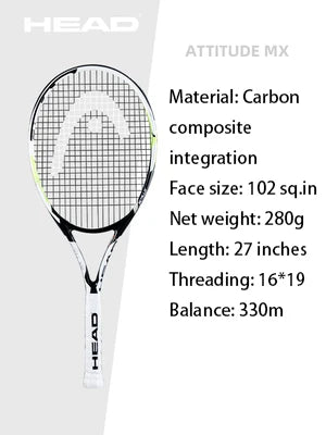 Raquette de Tennis HEAD™ Carbon Composite blanc, noir, jaune
