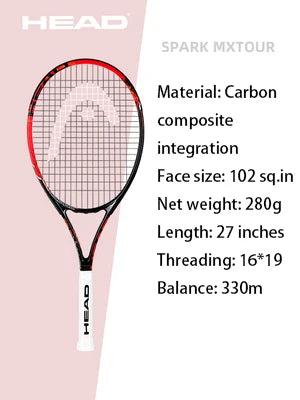 Raquette de Tennis HEAD™ Carbon Composite noir et rouge.