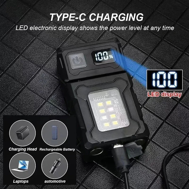 Lampe Mini Multifonction Rechargeable
