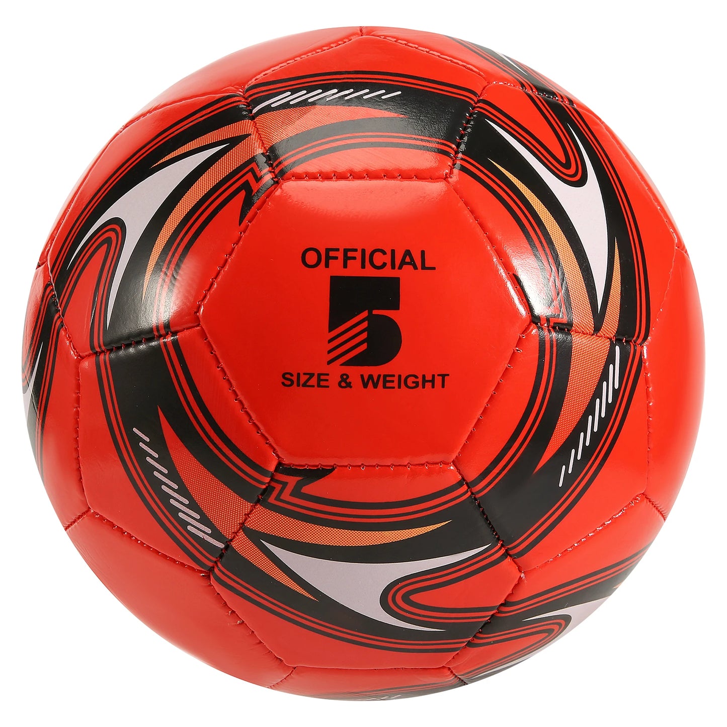 Ballon de football rouge - taille 5