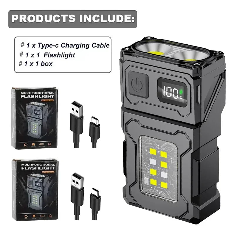 Lampe Mini Multifonction Rechargeable