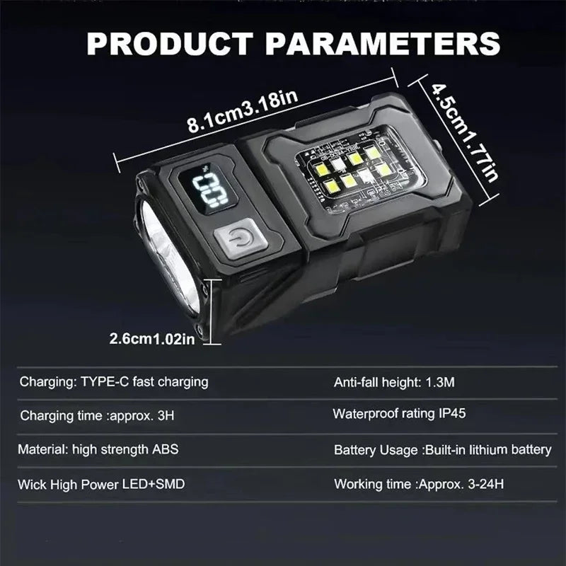 Lampe Mini Multifonction Rechargeable