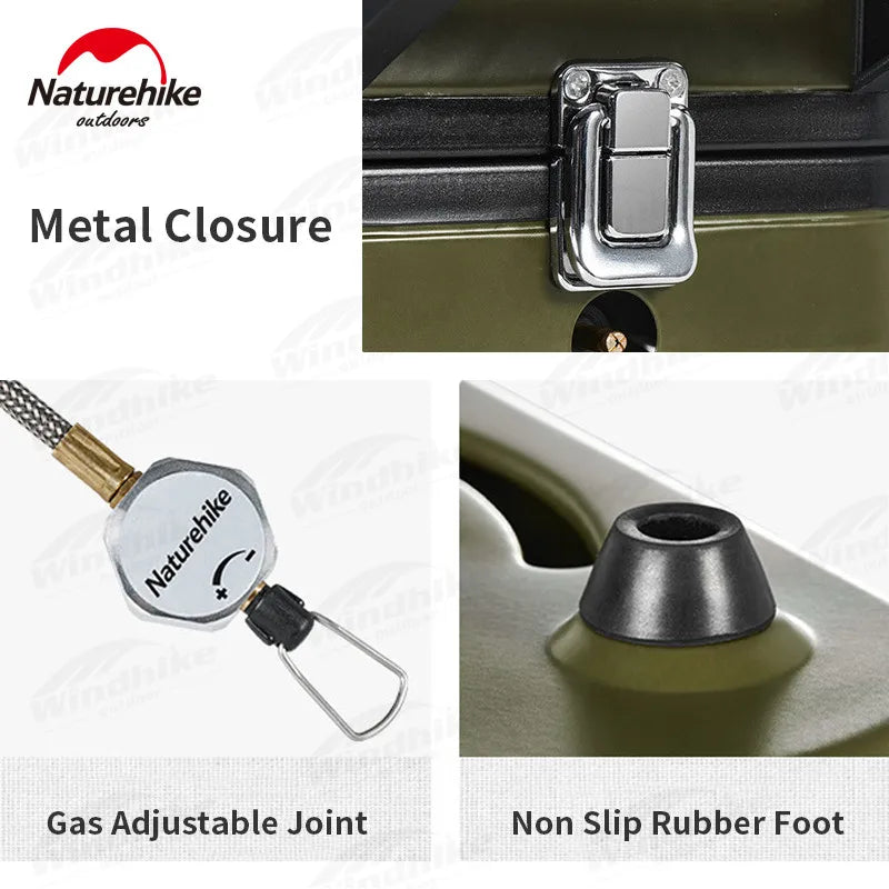 Réchaud à gaz pliable double brûleur