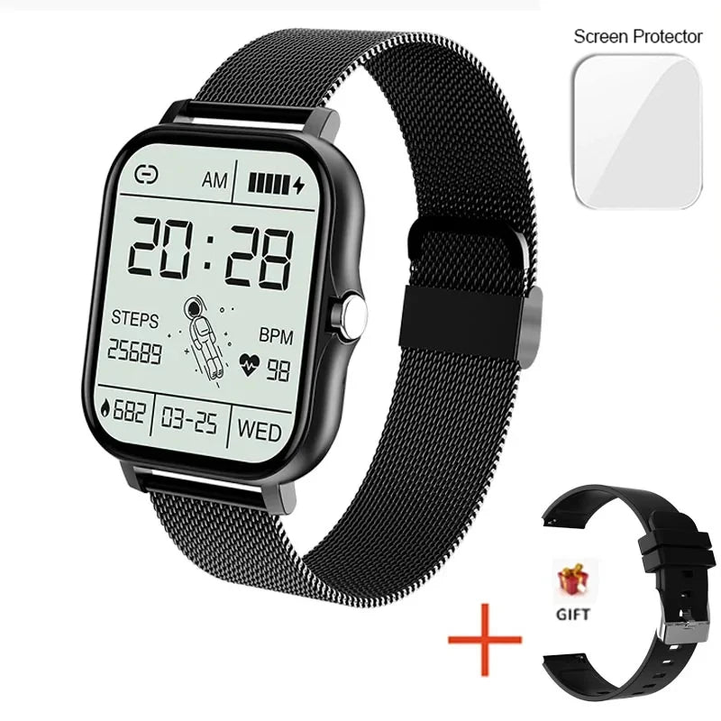 Montre Connectée 1.44" – Écran HD &amp; Bluetooth 5.0
