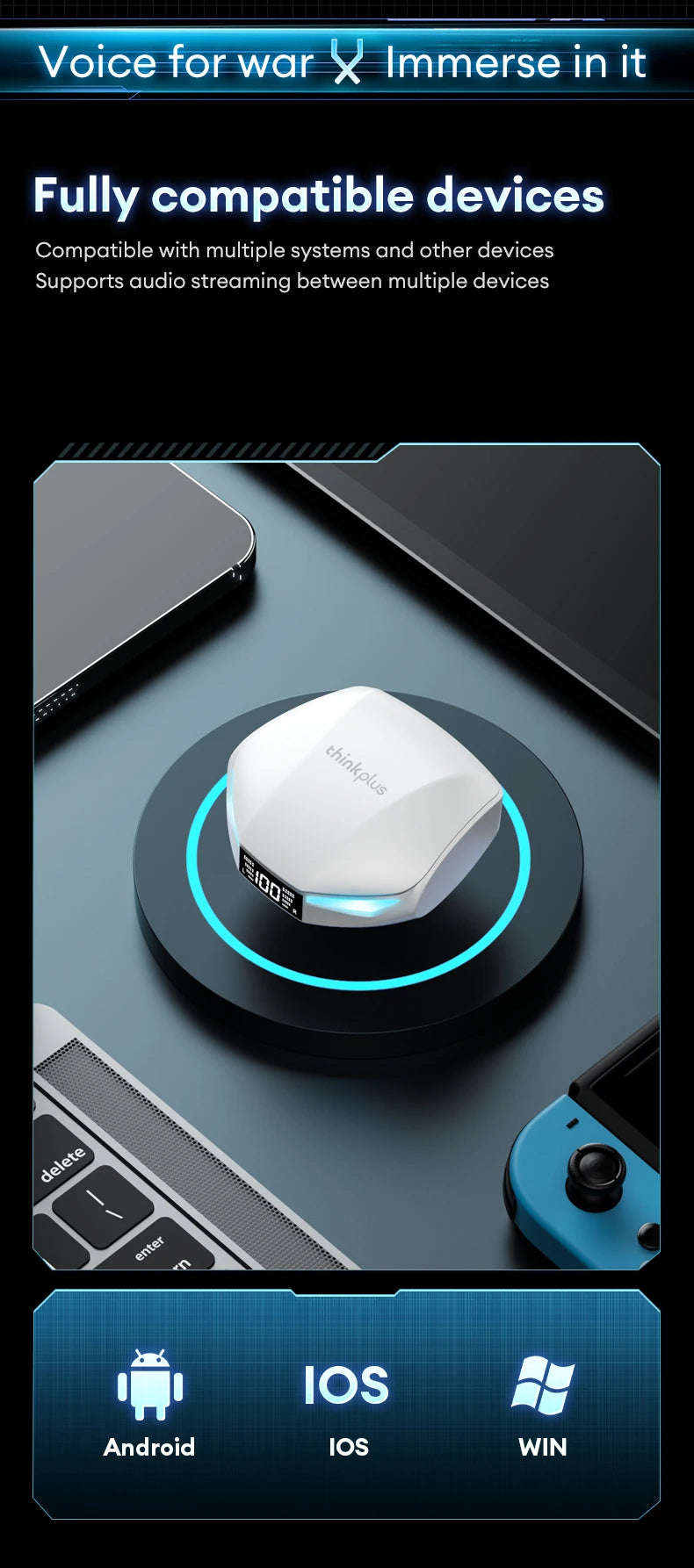 Écouteurs Bluetooth 5.4 Lenovo™