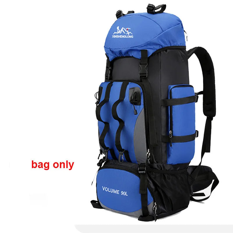 Sac à Dos de Randonnée - Bleu  pâle -90 L