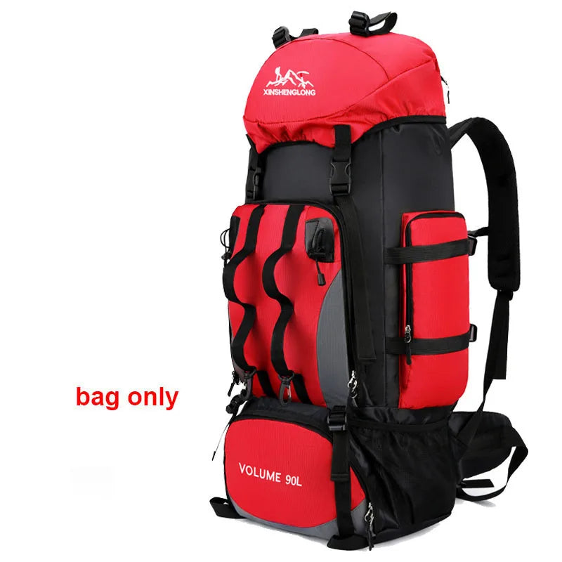 Sac à Dos de Randonnée - Rouge - 90L
