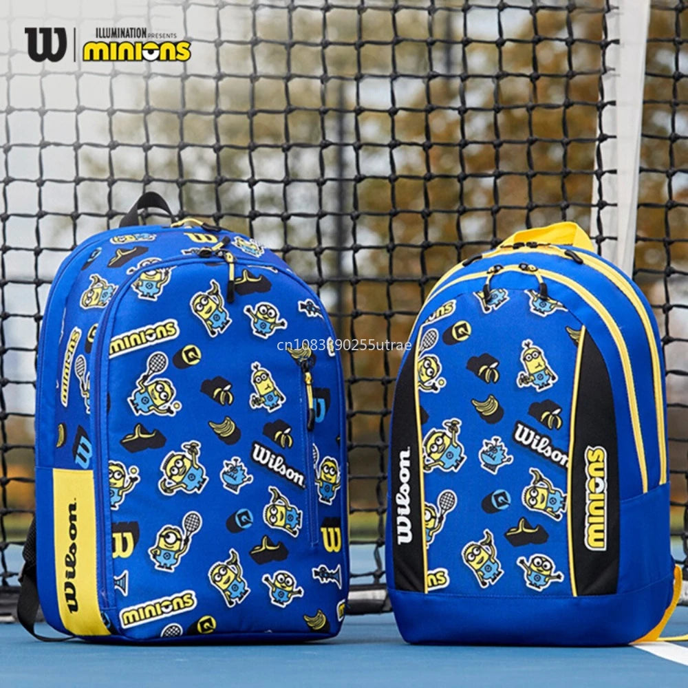 Sac de Tennis Wilson Minions - bleu-jaune noir - sport vtials