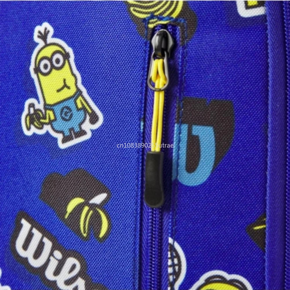 Sac de Tennis Wilson Minions - zipper- fermeture - sport vitals