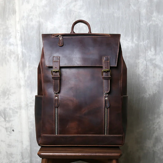 Sac à dos cuir véritable  - sport vitals