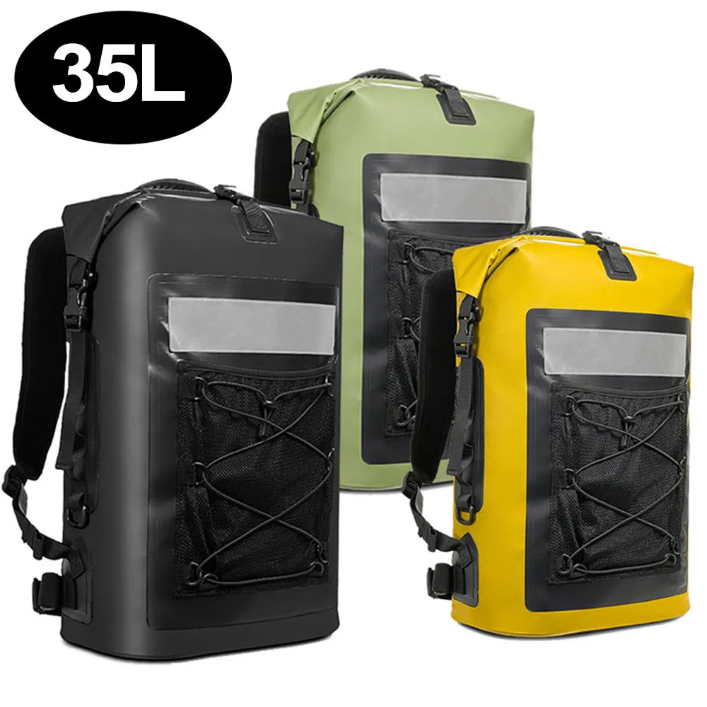 Sac étanche 35L Scione™ jaune -noir et vert sport vitals