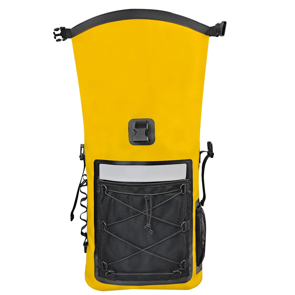Sac étanche 35L Scione™ jaune avant. ouvert  - sport vitals