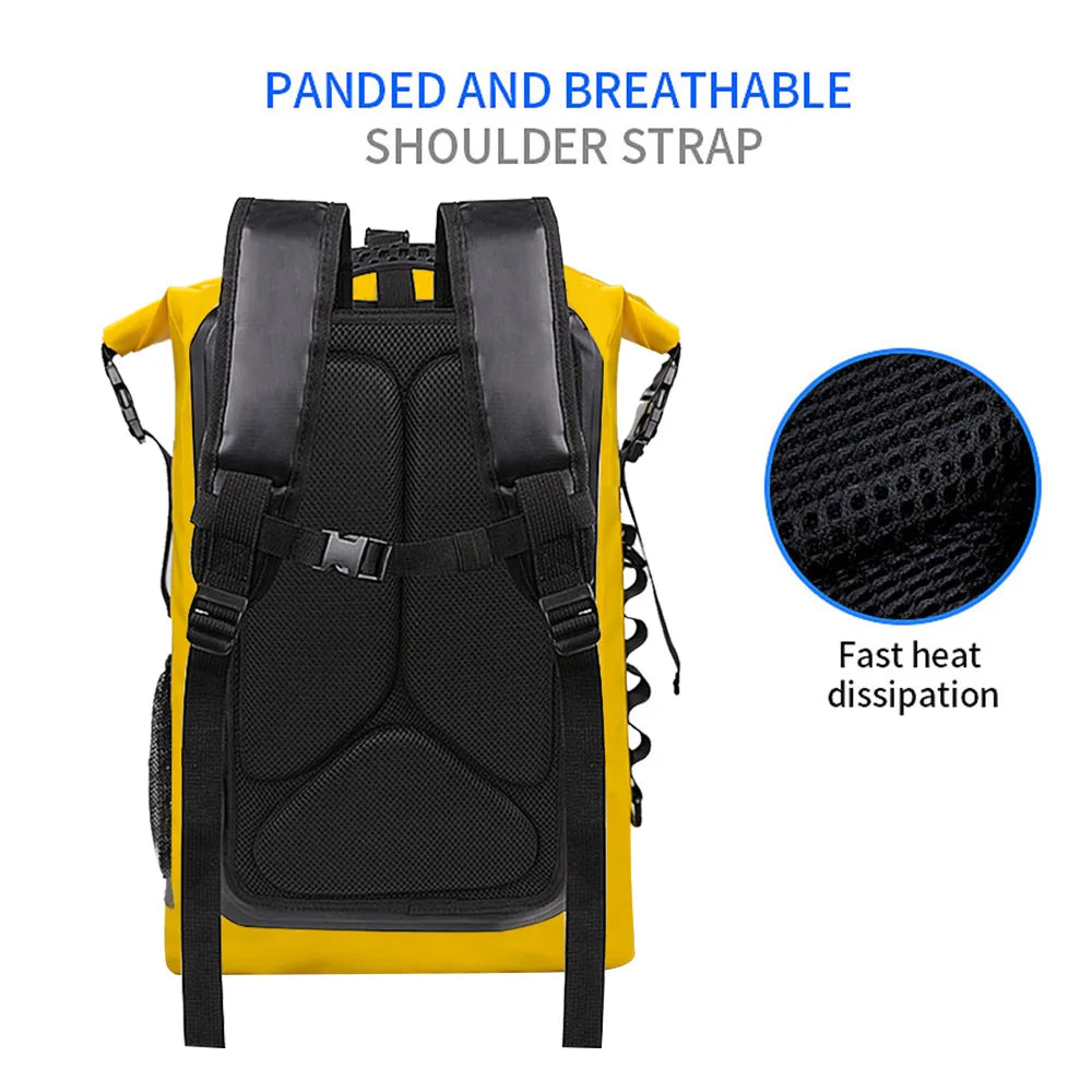 Sac étanche 35L Scione™ jaune bandoulière. - sport vitals