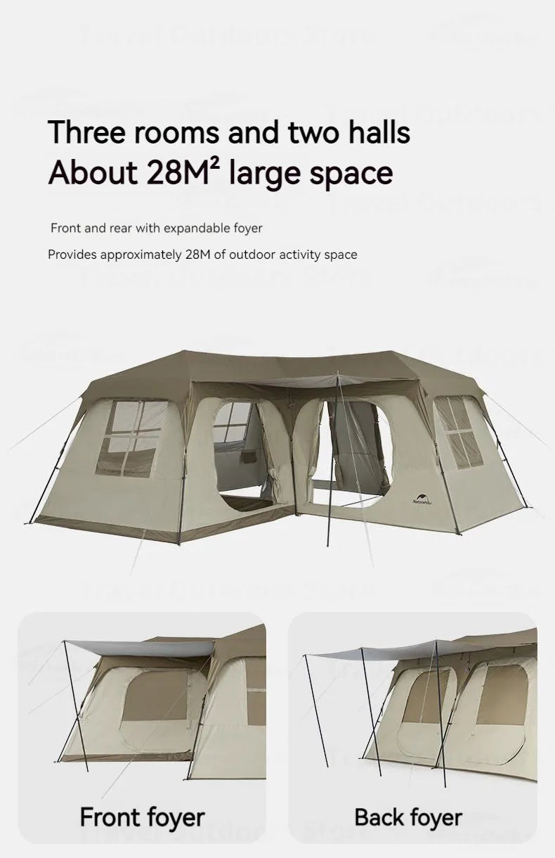Tente Automatique 12 Personnes Naturehike™ 4 Saisons