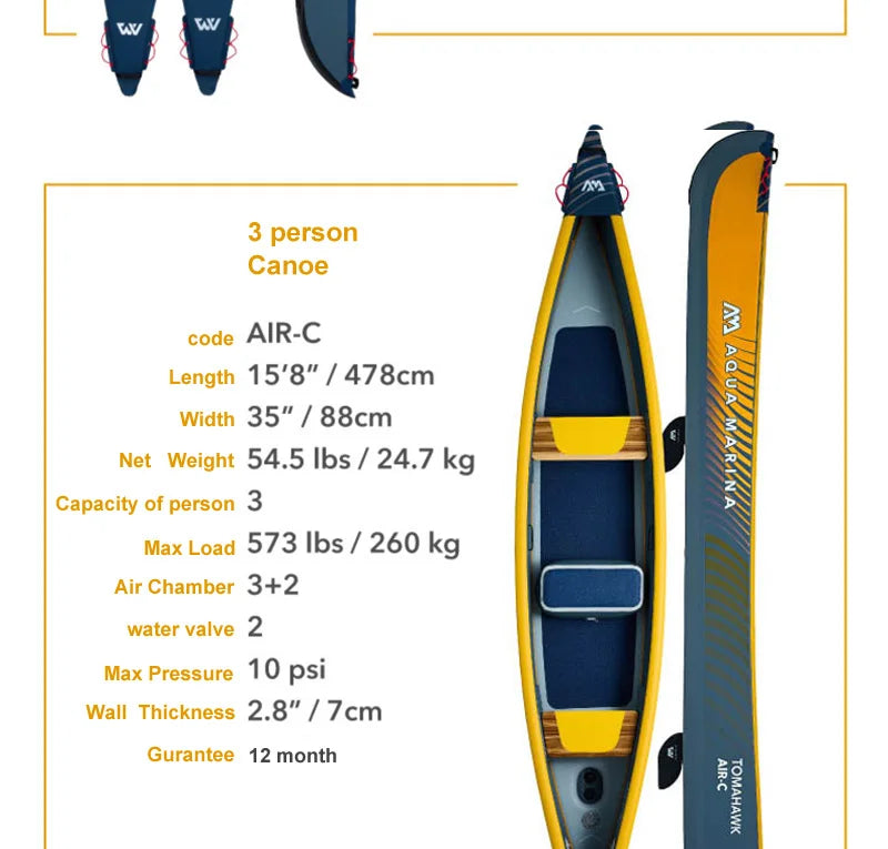 Kayak gonflable haute performance AQUA MARINA™