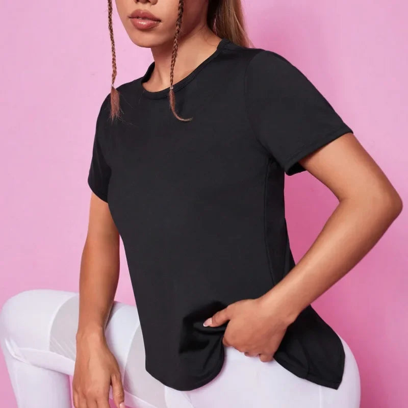 Haut de Yoga Femme à Manches Longues
