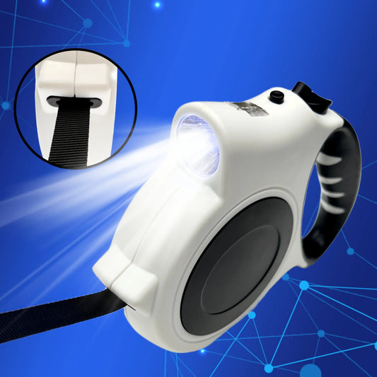 Laisse Rétractable Lumineuse – 5m pour Chiens