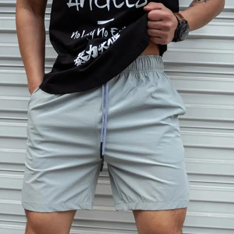 Short de Sport homme gris pâle - sport vitals