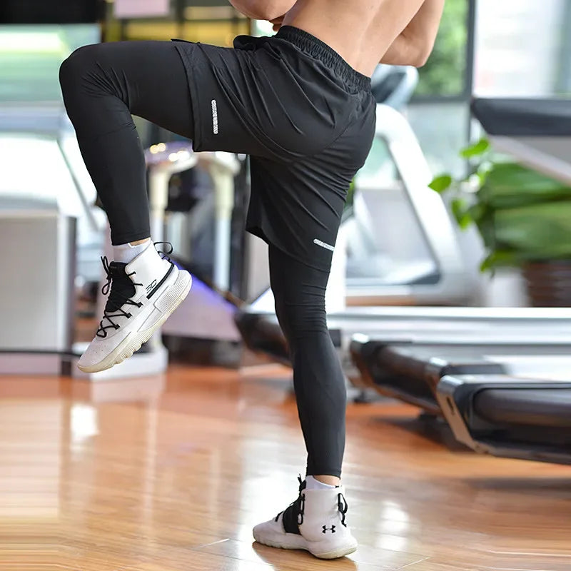 Shorts de Sport 2 en 1 noir - sport vitals