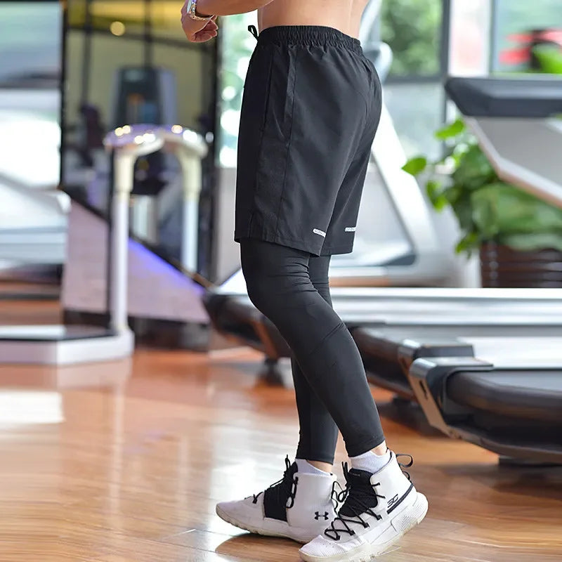 Shorts de Sport 2 en 1 noir. - sport vitals