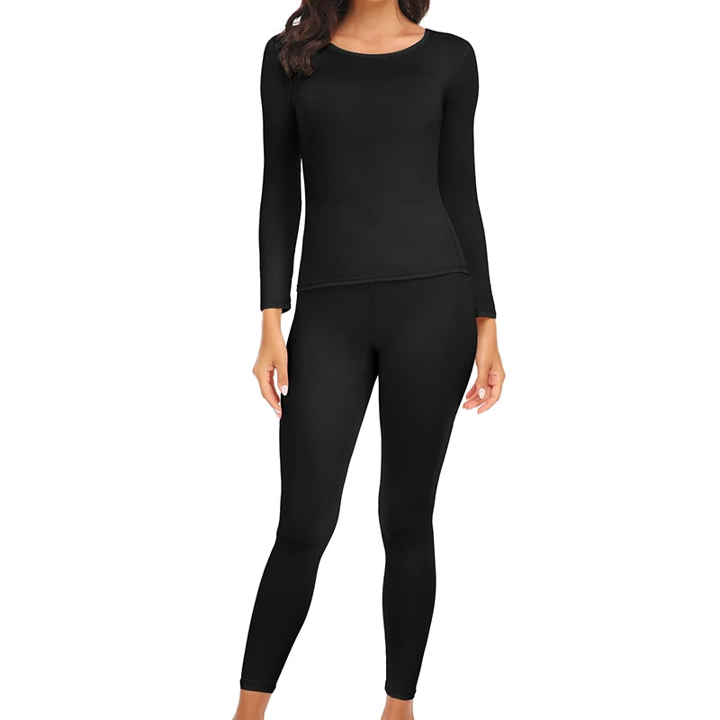 Sous-Vêtements Thermiques pour Femmes - noir - pantalons et chandails