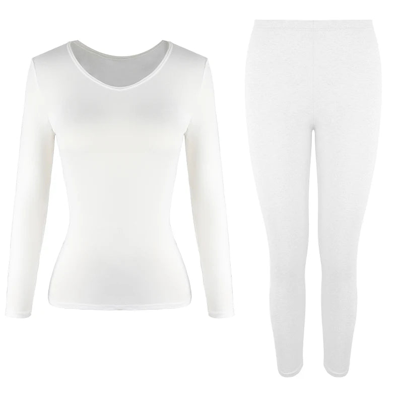 Sous-Vêtements Thermiques pour Femmes - Blanc