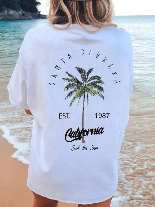 T-shirt Femme 100 % Coton – Motif Floral - sport vitals
