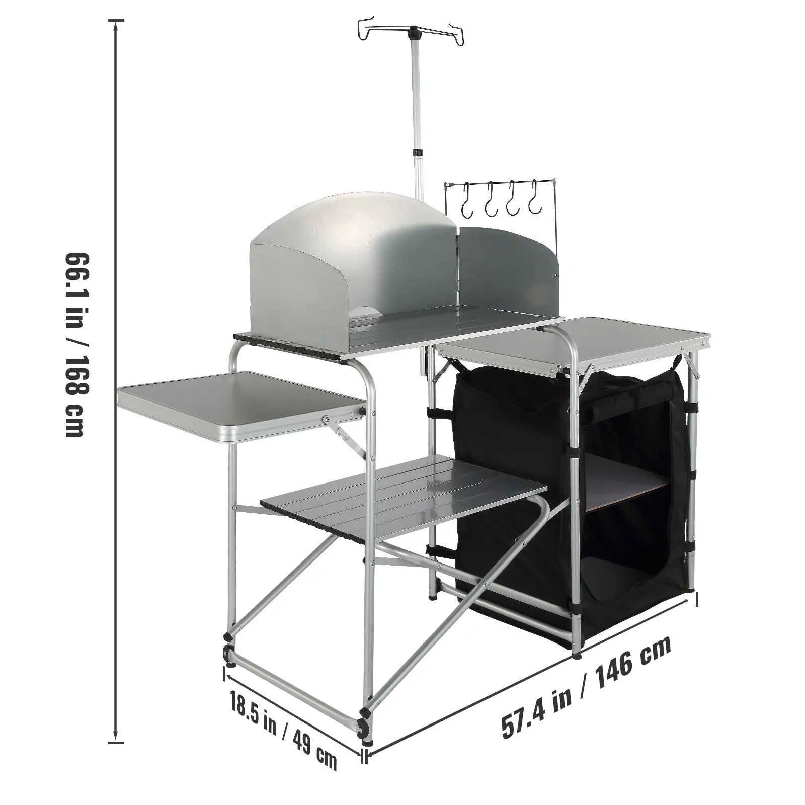 Table de cuisine de camping  - Sport Vitals - dimensions