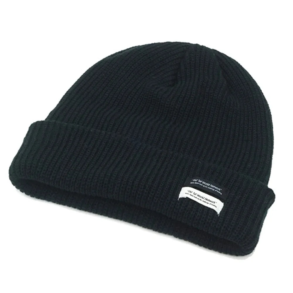 Tuque en tricot noir