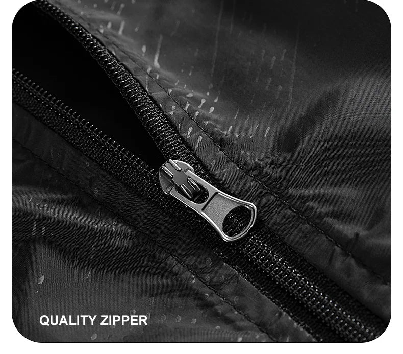 Veste Imperméable - Noir- fermeture éclaire - Sport Vitals