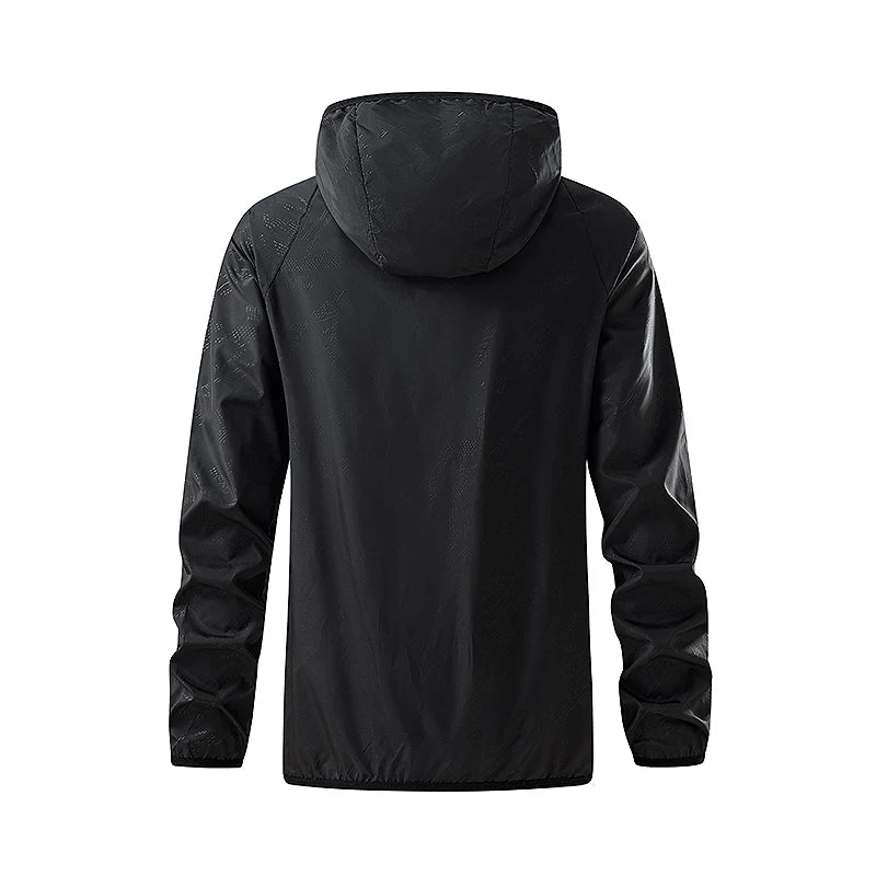 Veste Imperméable Noir - derrière - Sport Vitals
