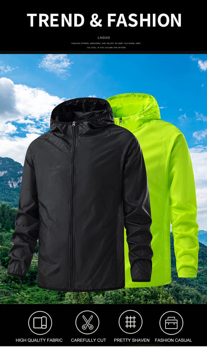 Veste Imperméable Noir- vert  - Sport Vitals
