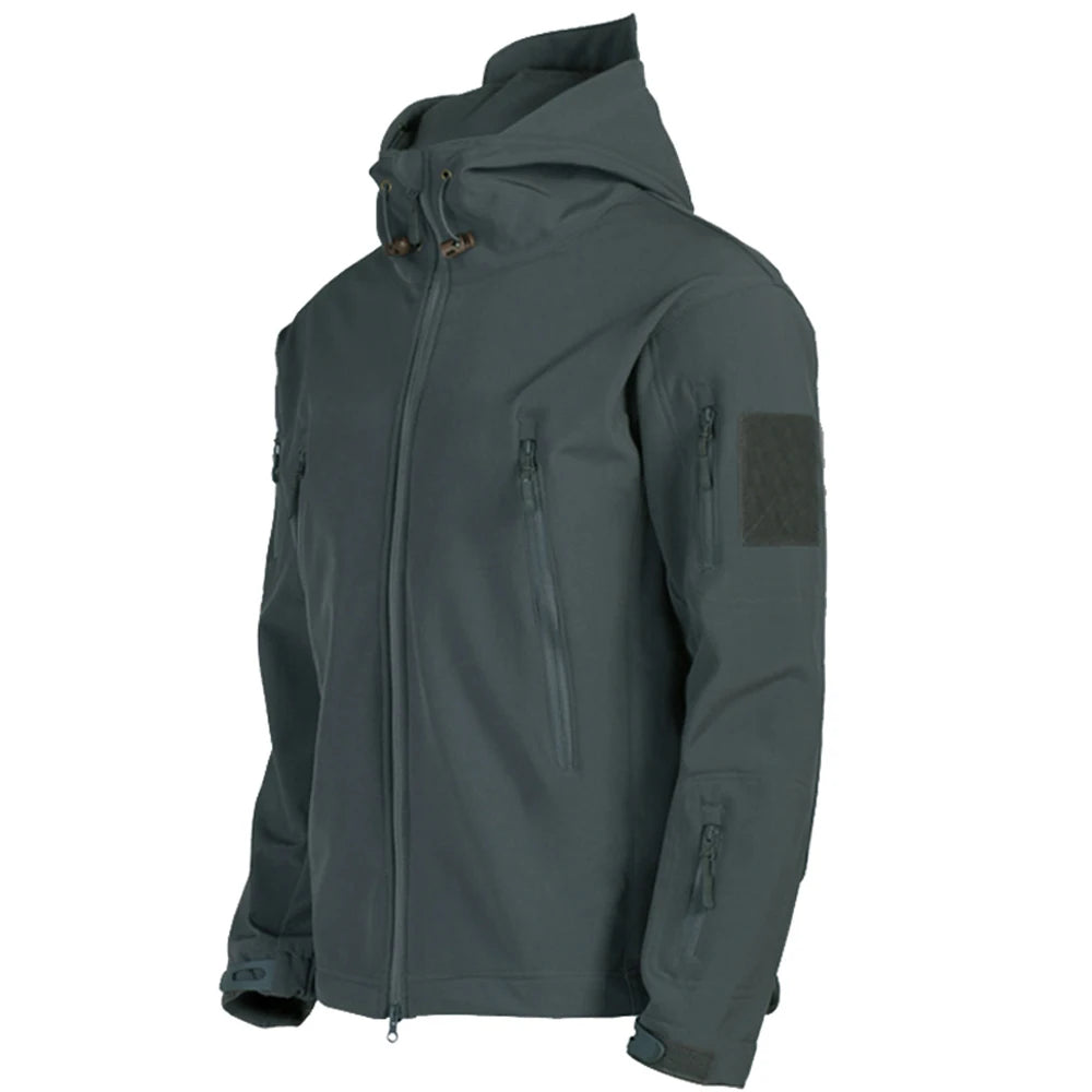 Veste Softshell pour homme avec capuche gris