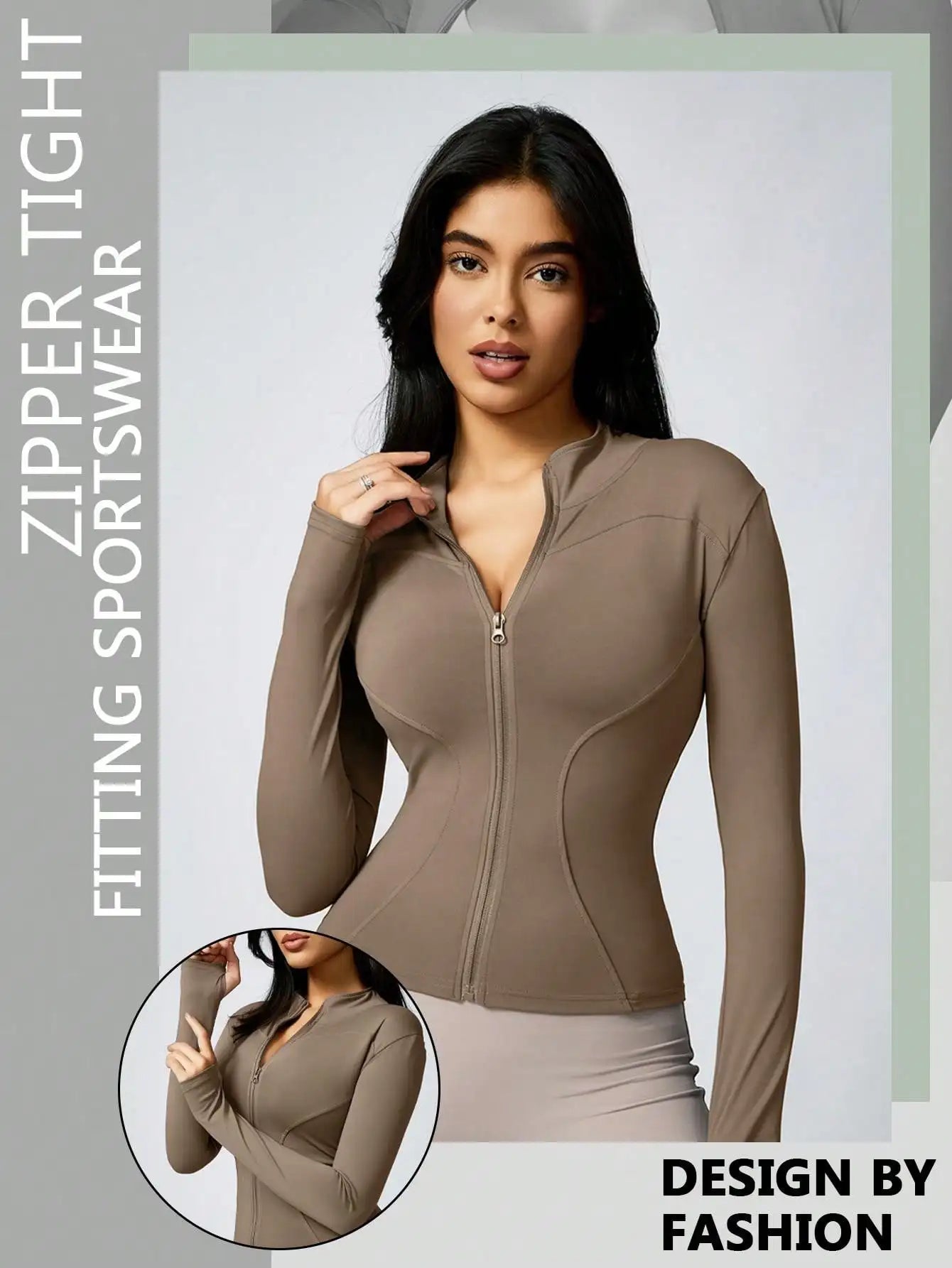 Veste de Tennis Femme  - kakhi - sport vitals