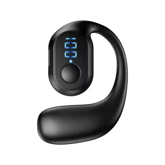 Écouteurs sans fil sport -– Bluetooth 5.3 avec micro écran numérique noir - sport vitals