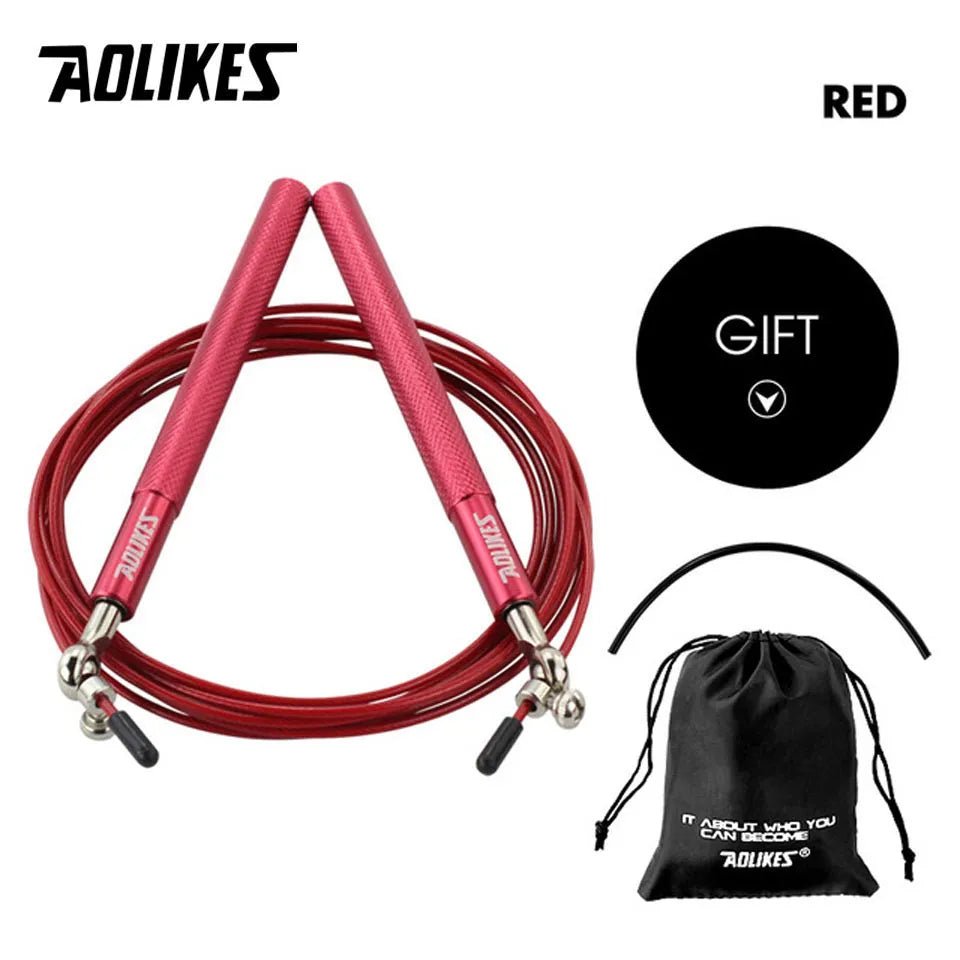 Corde à sauter - rouge avec sac