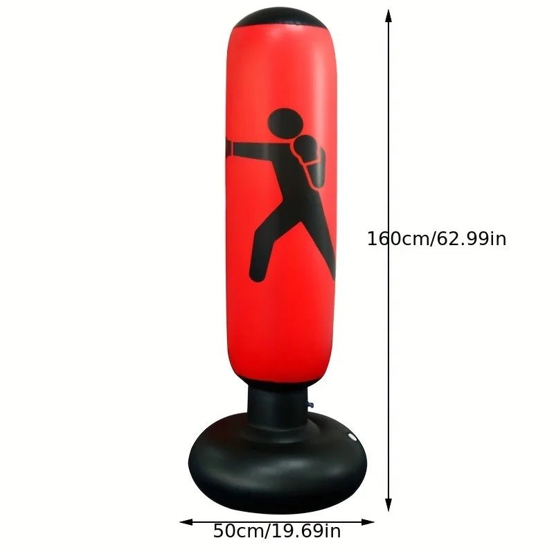 Punching Bag gonflable -rouge - dimension